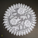 Medium sewn doily for gel plate texture making approx 21cm wide