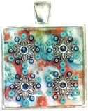 Seashore - silver plated pendant and necklace