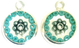 Glauca - silver plated earrings