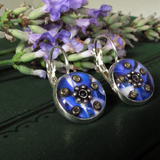 Cloud - silver plated earrings