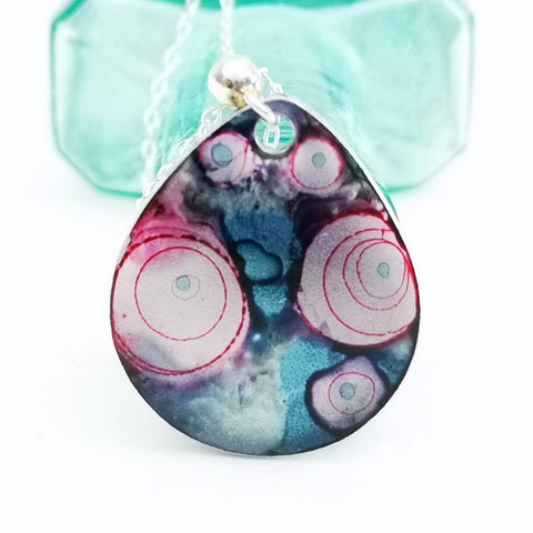 Destination - Inky teardrop pendant