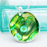 Malachite - Inky Cupped pendant