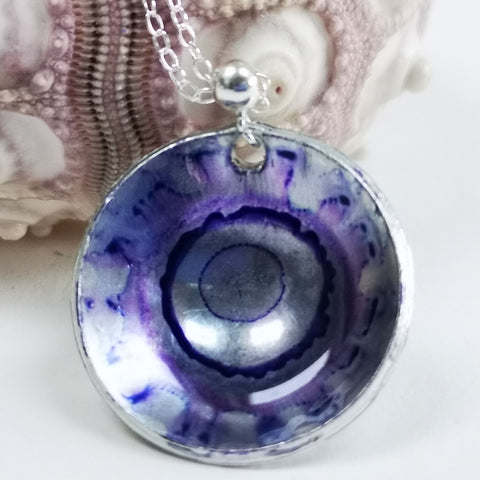 Sovereign - Inky Cupped pendant
