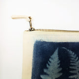 Pencil case/ make up bag (large) -  fern design