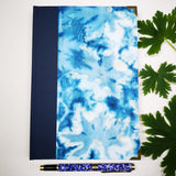 Handbound journal / notebook / diary -  geranium leaf design