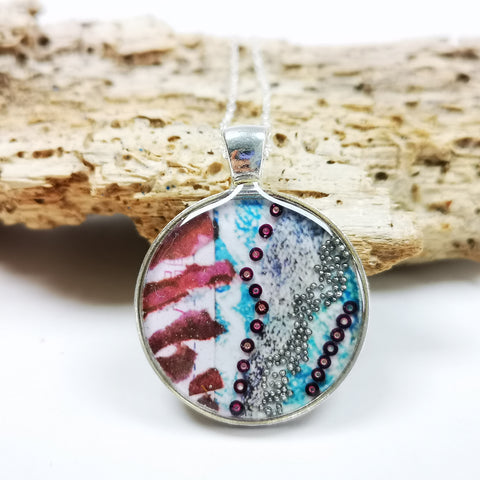 Driftwood - silver plated pendant and necklace