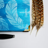 Handbound journal / notebook / diary - feather design