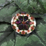 Shimmer - silver plated brooch