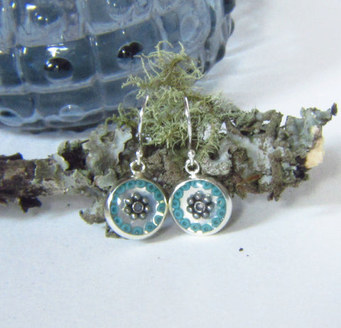 Glauca - silver plated earrings